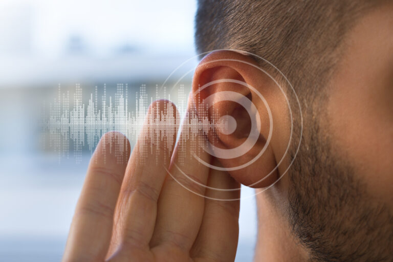 Photo representing indication of hearing loss